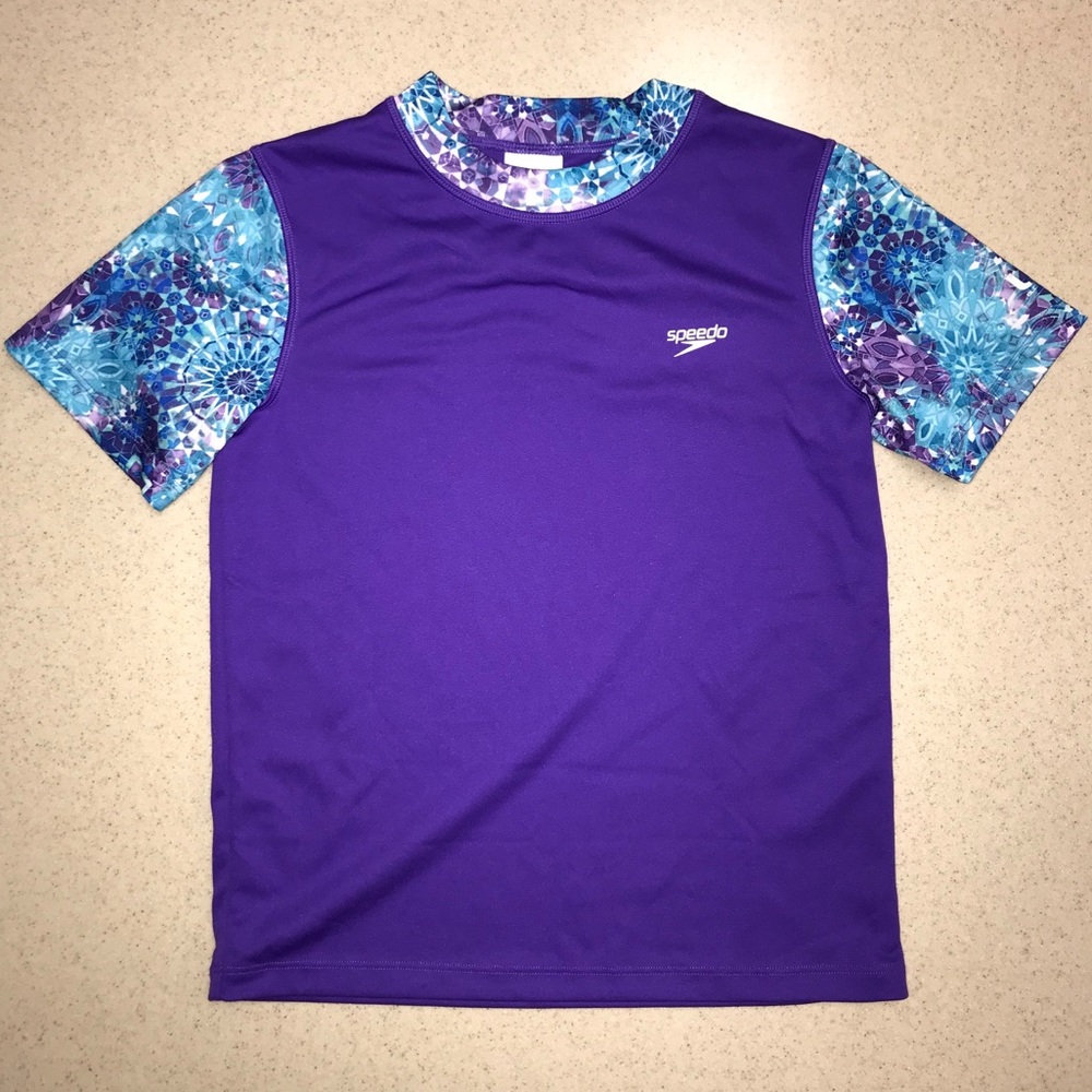 🌴3/$20 Speedo UV Blocker Swim Top Purple